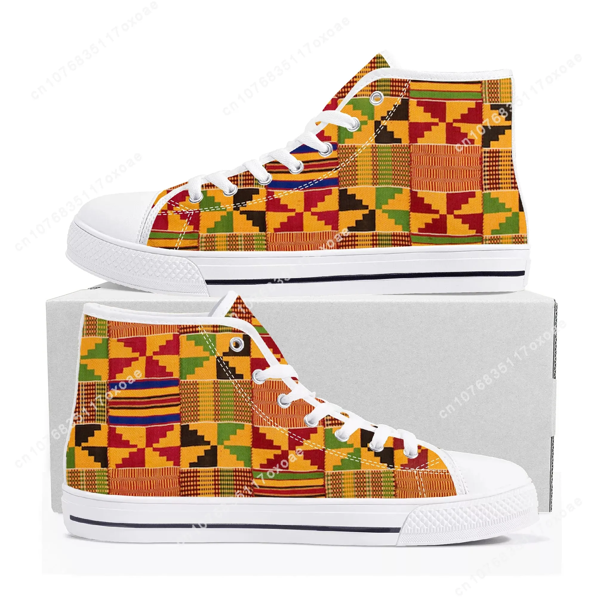 African Ethnic Culture Design High Top Sneakers