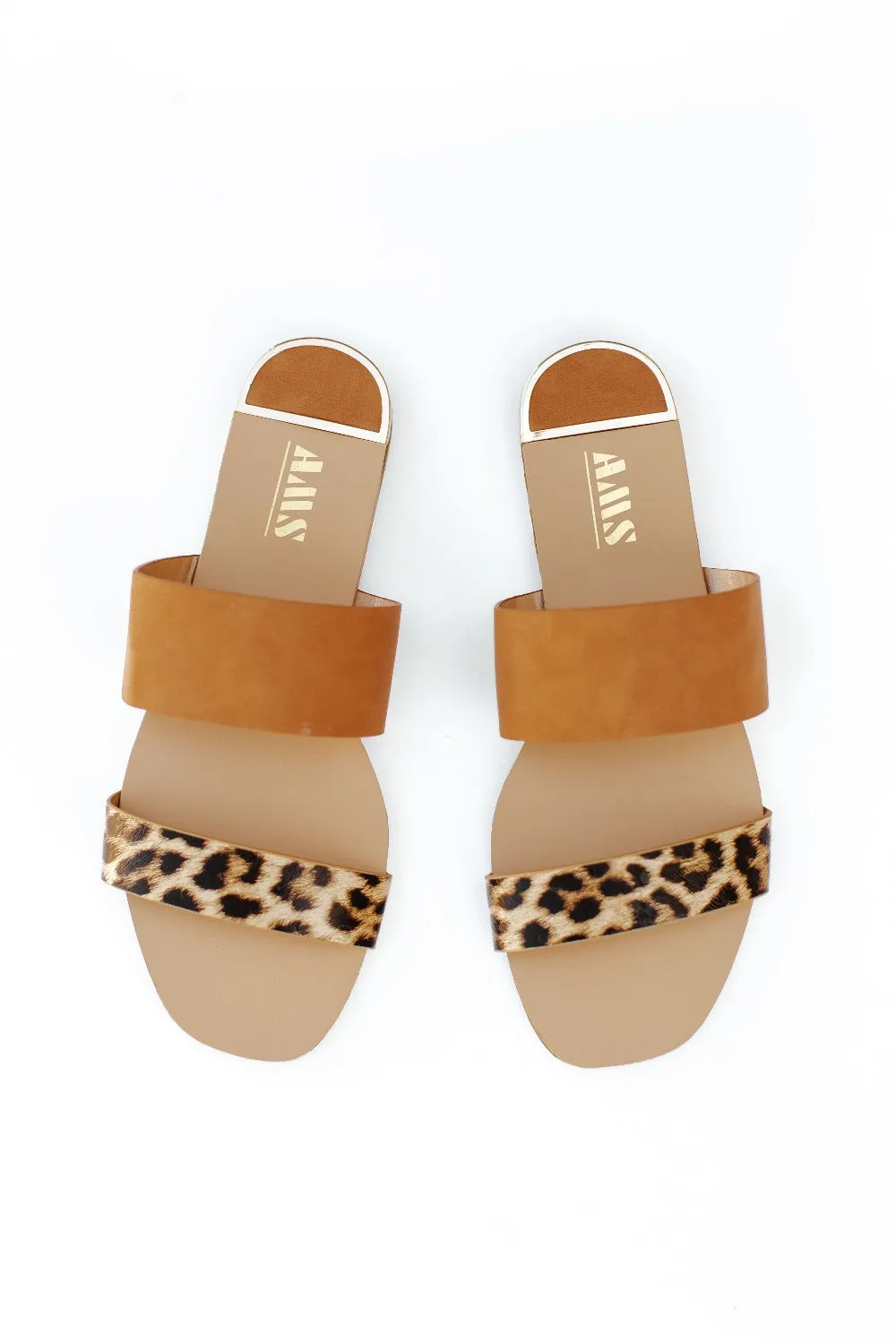 Animal Print Asymmetrical Sandals - Final Sale