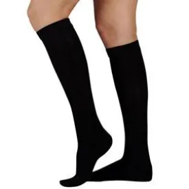 BSN Jobst ActiveWear Knee High Extra Firm Compression Socks Medium, Cool Black, Closed Toe, Unisex, Latex-free - 1 Pair