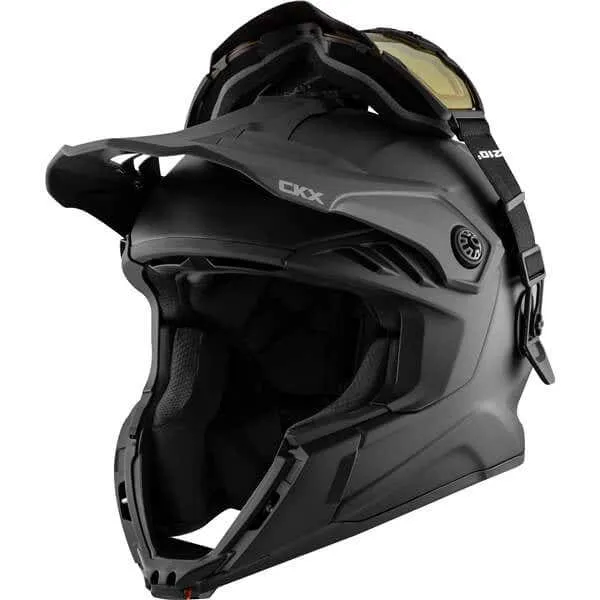 CKX Titan Air Flow Helmet Solid with 210° Goggles