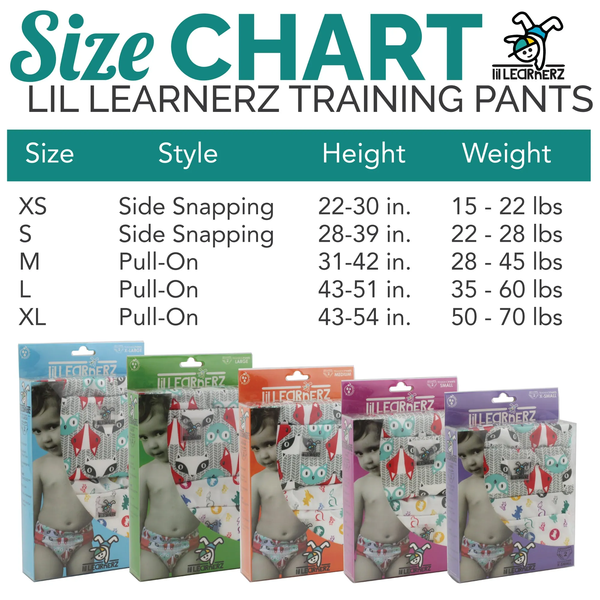 CLEARANCE - Lil Learnerz Training Pants (2pk) - X-Small