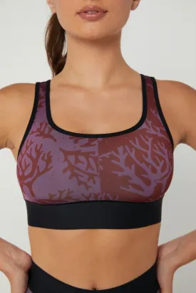 Cor Coral Reef Neck Bra, Plum/Sangria