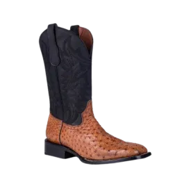 Corral Men's Ostrich Square Toe Tan Western Boots