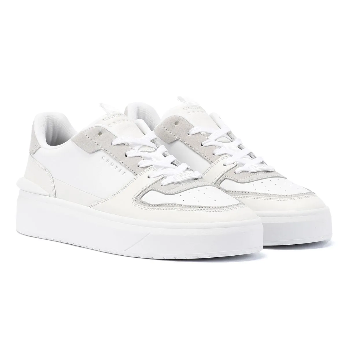 Cruyff Surefire Tennis Leather Men's White/Grey Trainers