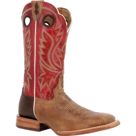 Durango Mens PRCA Western Sand Tobacco/Cayenne Bullhide Cowboy Boots