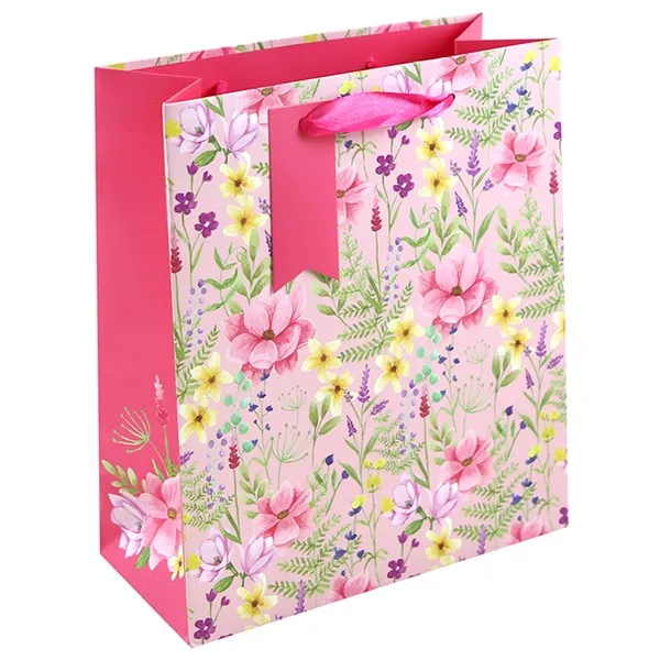 Floral Gift Bag - Various Sizes Available