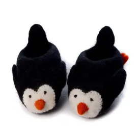 Hand Made Merino Wool Baby Penguin Booties, Baby Birthday, Baby Shower, New Baby Gift