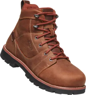 Keen Utility Womens Seattle 6in WP Gingerbread/Black Leather Work Boots