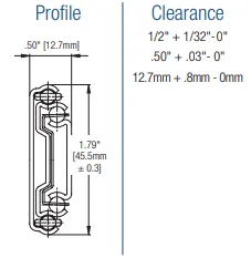 Knape & Vogt KV GS4270 16" Soft-Close Drawer Slide GS4270 16