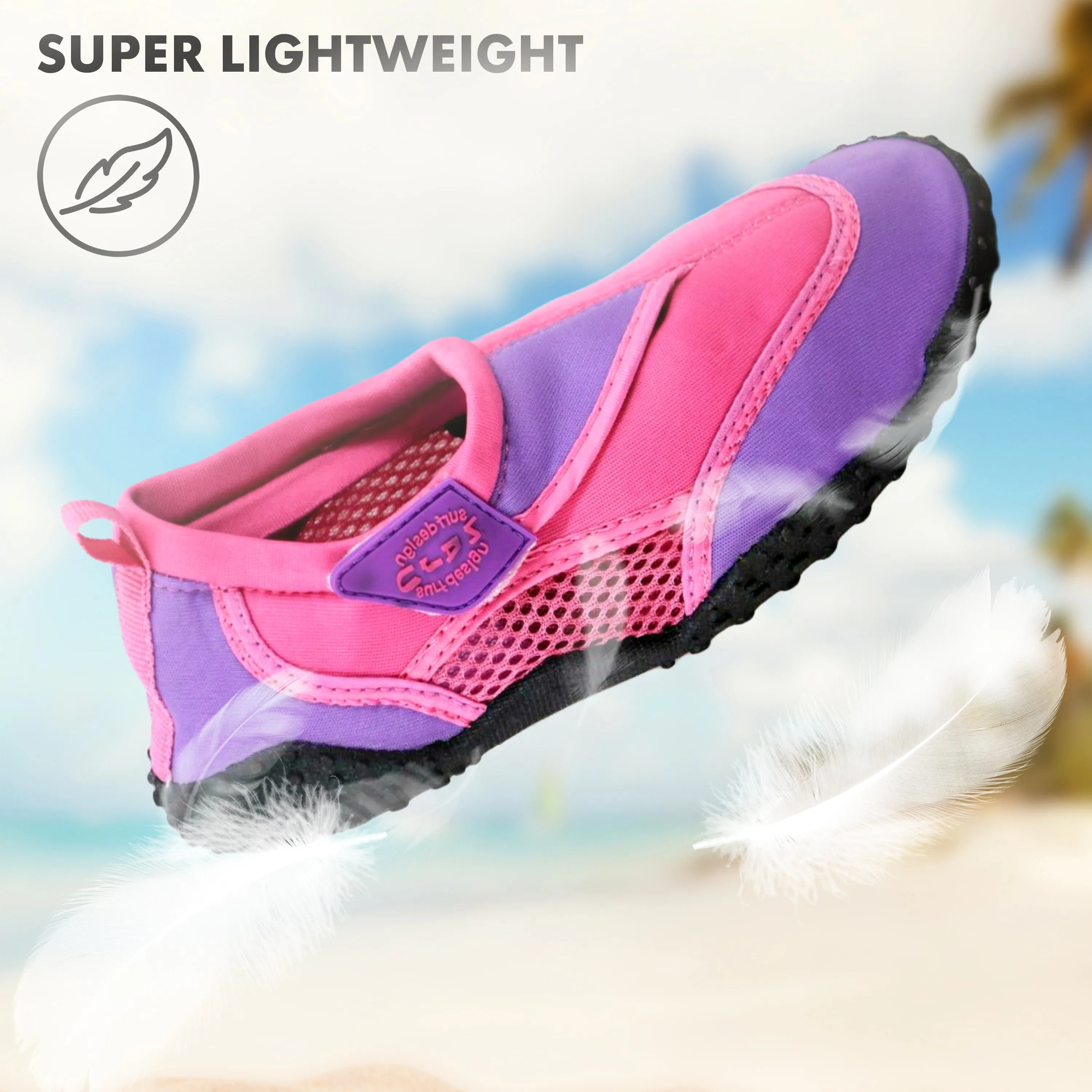 Pink Neoprene Aqua Shoes