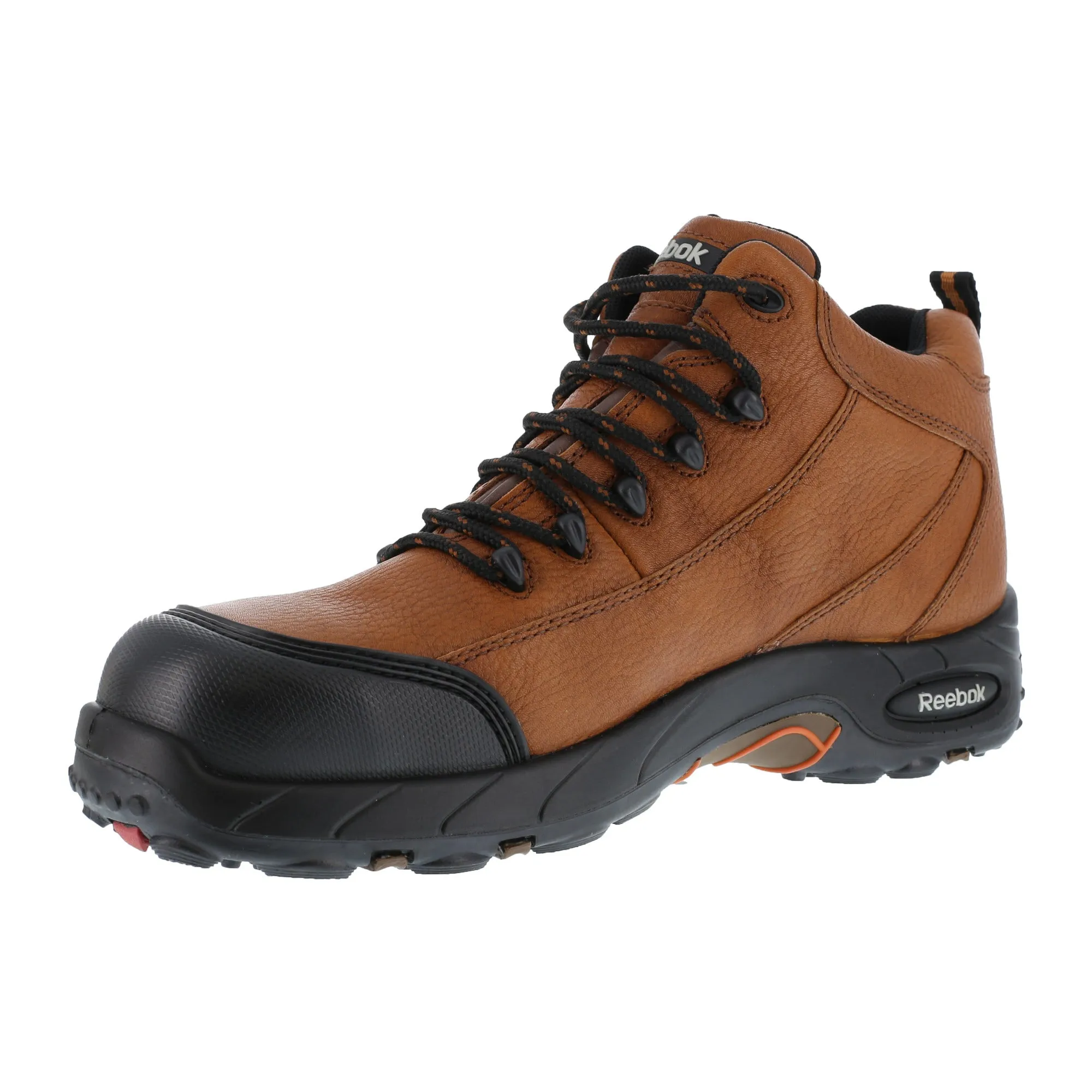 Reebok Mens Brown Leather Waterproof Sport Hiker Tiahawk Composite Toe