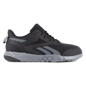 Reebok Mens Flexagon Force XL Black Microfiber Work Shoes