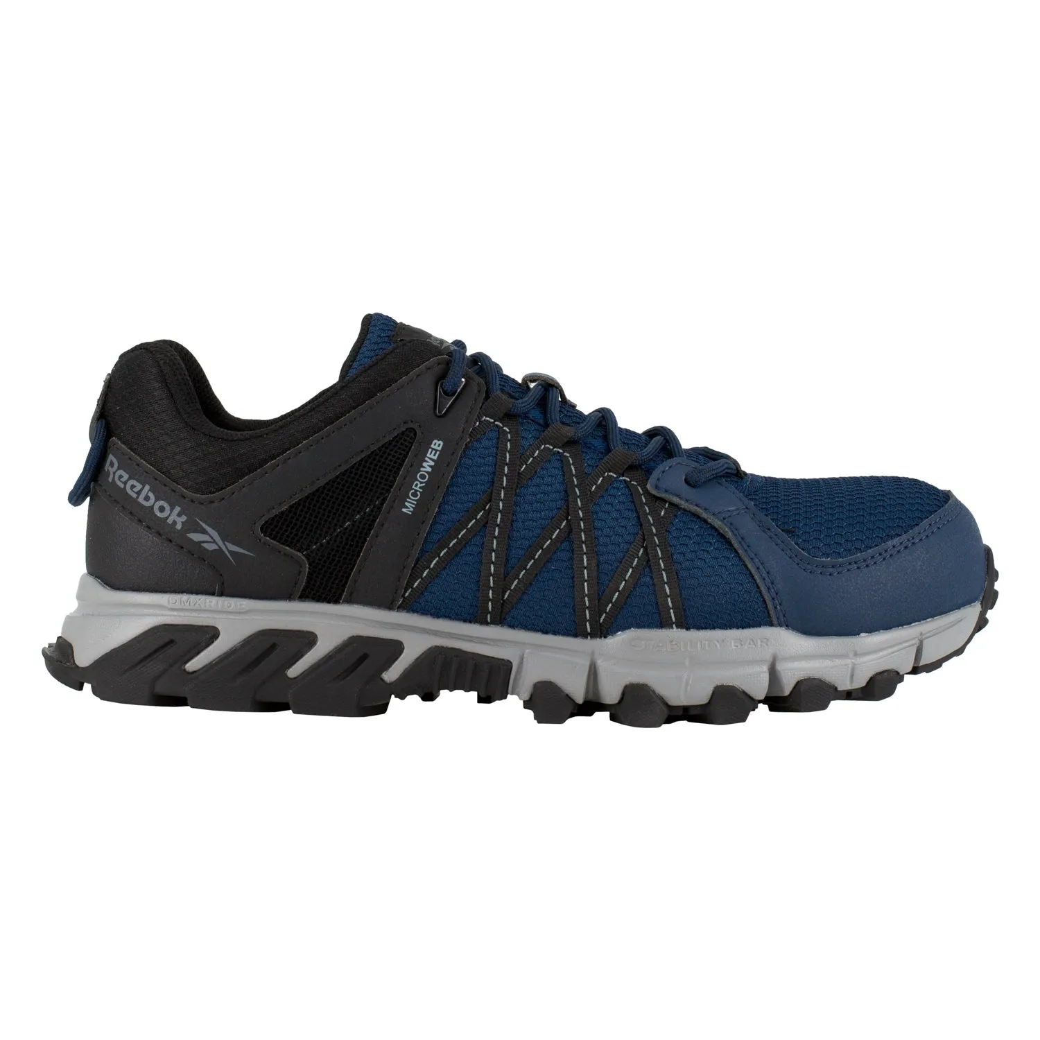 Reebok Mens Navy/Black Textile Work Shoes Trailgrip Athletic CT