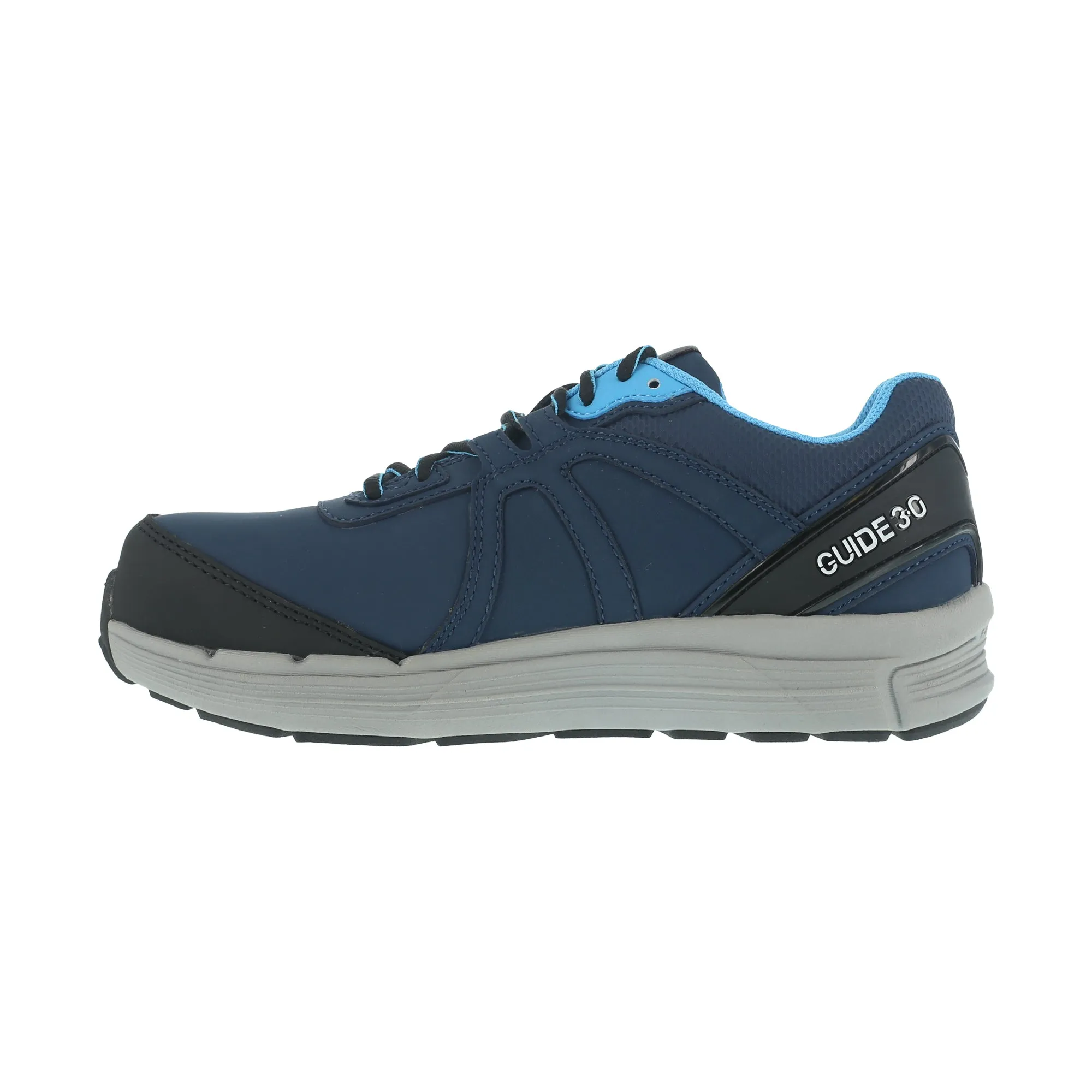 Reebok Womens Blue Leather Work Shoes ST Oxford Guide