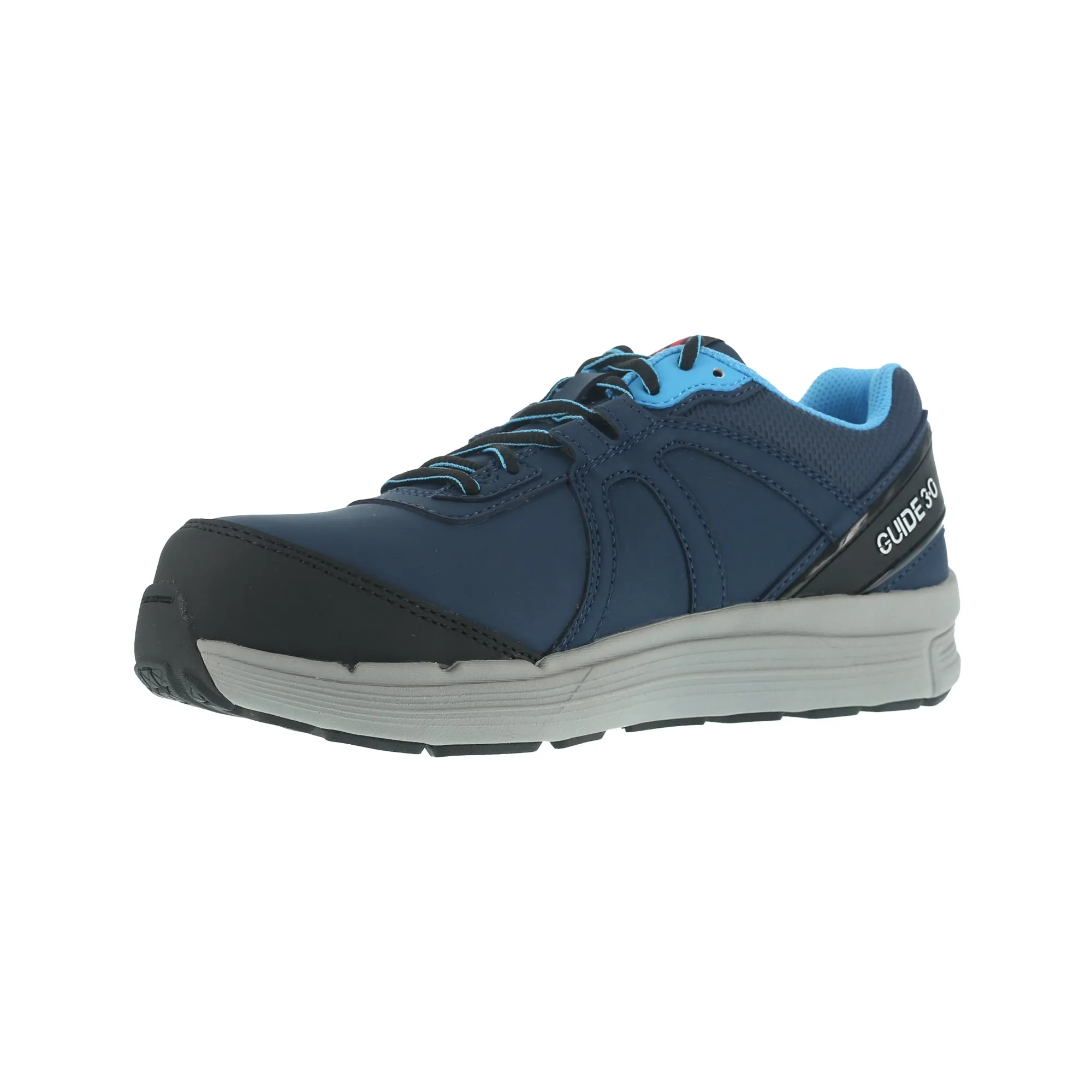 Reebok Womens Blue Leather Work Shoes ST Oxford Guide