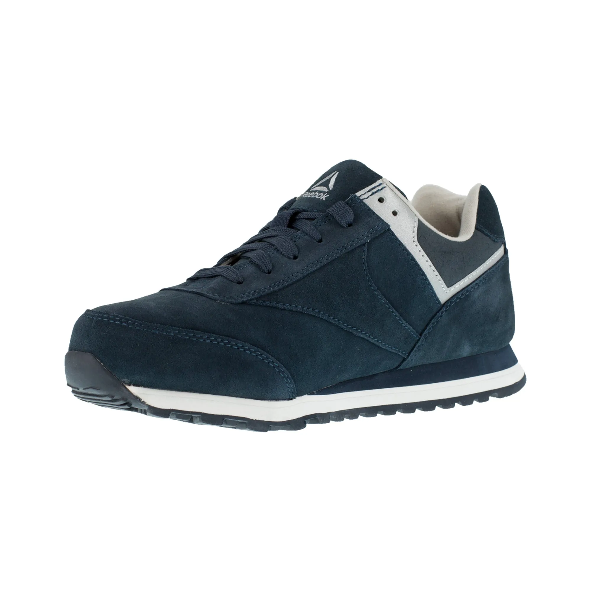 Reebok Womens Navy Suede Retro Jogger Oxford Leelap Steel Toe