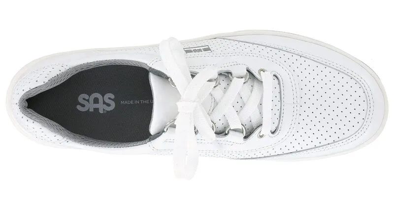 SAS Women's Sporty Lux Sneaker  WHITE PERF