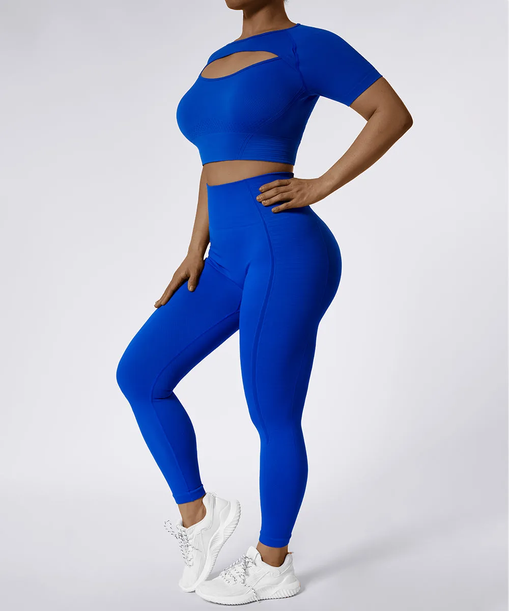 Solid Seamless Leggings Set