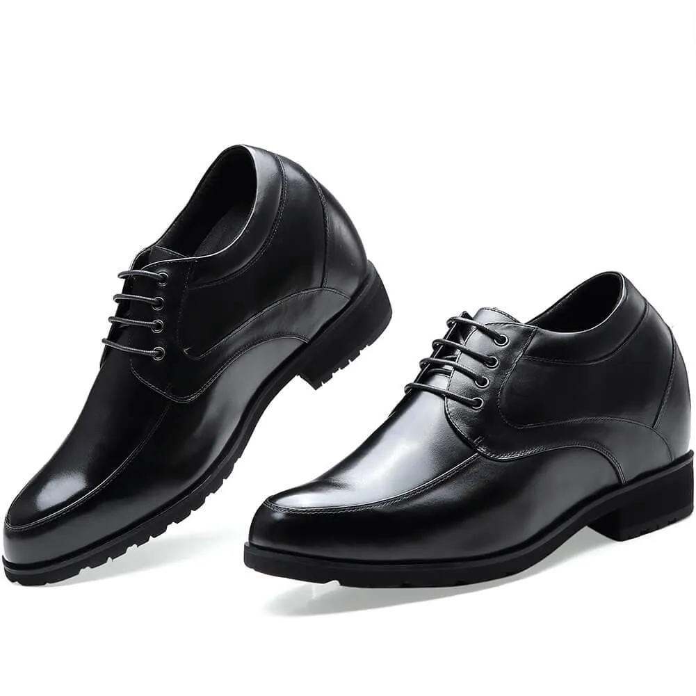 This item only ships to the United States - 12 CM / 4.72 Inches Taller - CMR CHAMARIPA Elevator Dress Shoes For Men Heel Lift Shoes