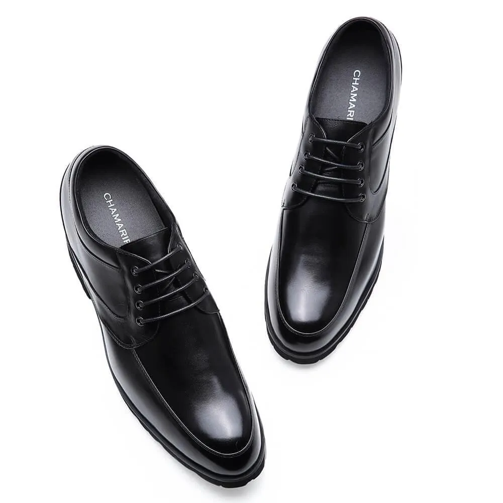 This item only ships to the United States - 12 CM / 4.72 Inches Taller - CMR CHAMARIPA Elevator Dress Shoes For Men Heel Lift Shoes