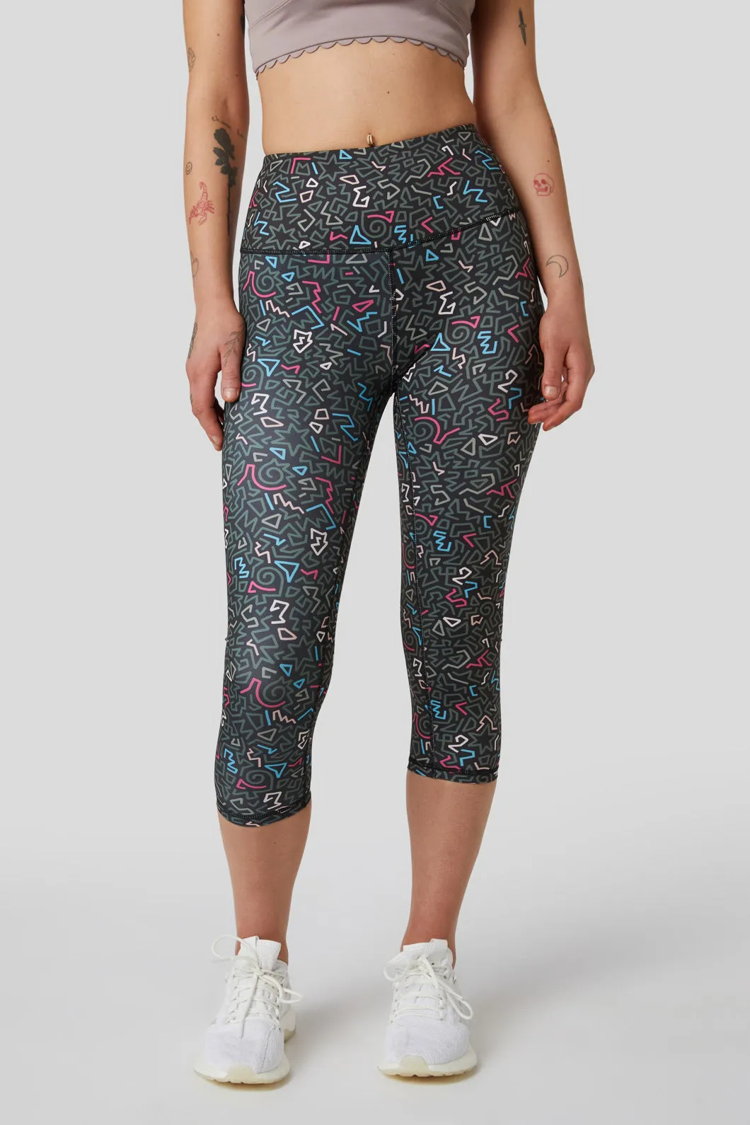 Twisting Printed 3/4 Legging