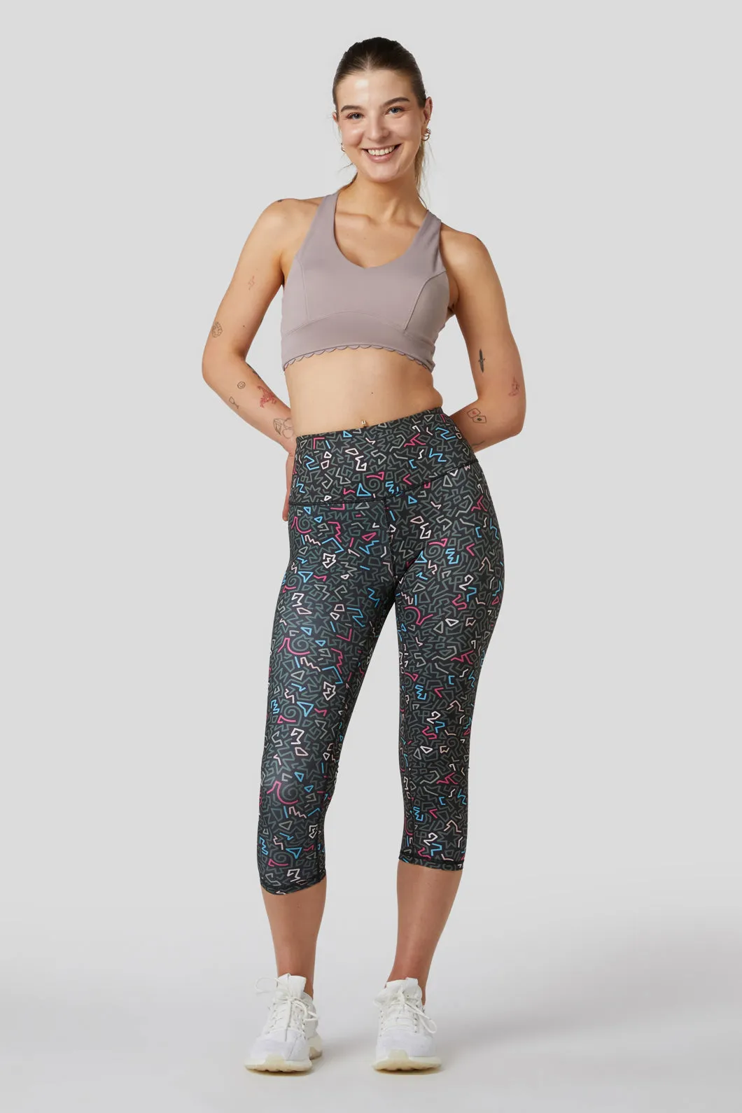 Twisting Printed 3/4 Legging