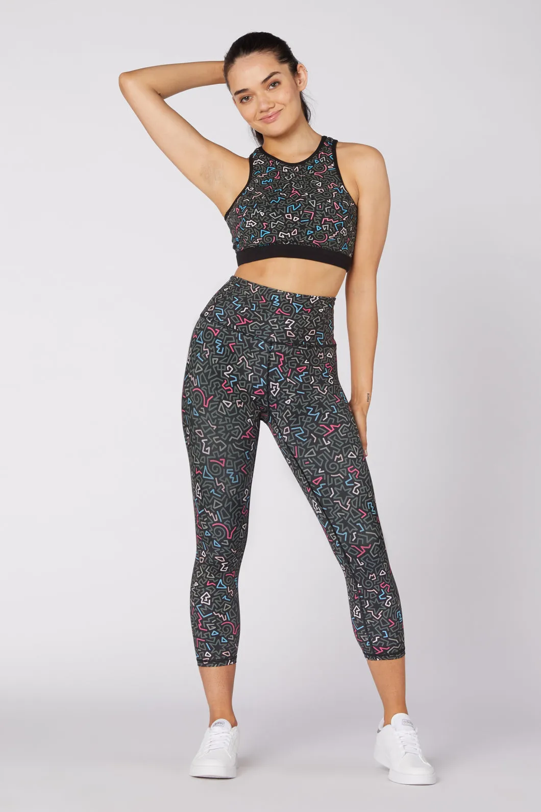 Twisting Printed 3/4 Legging