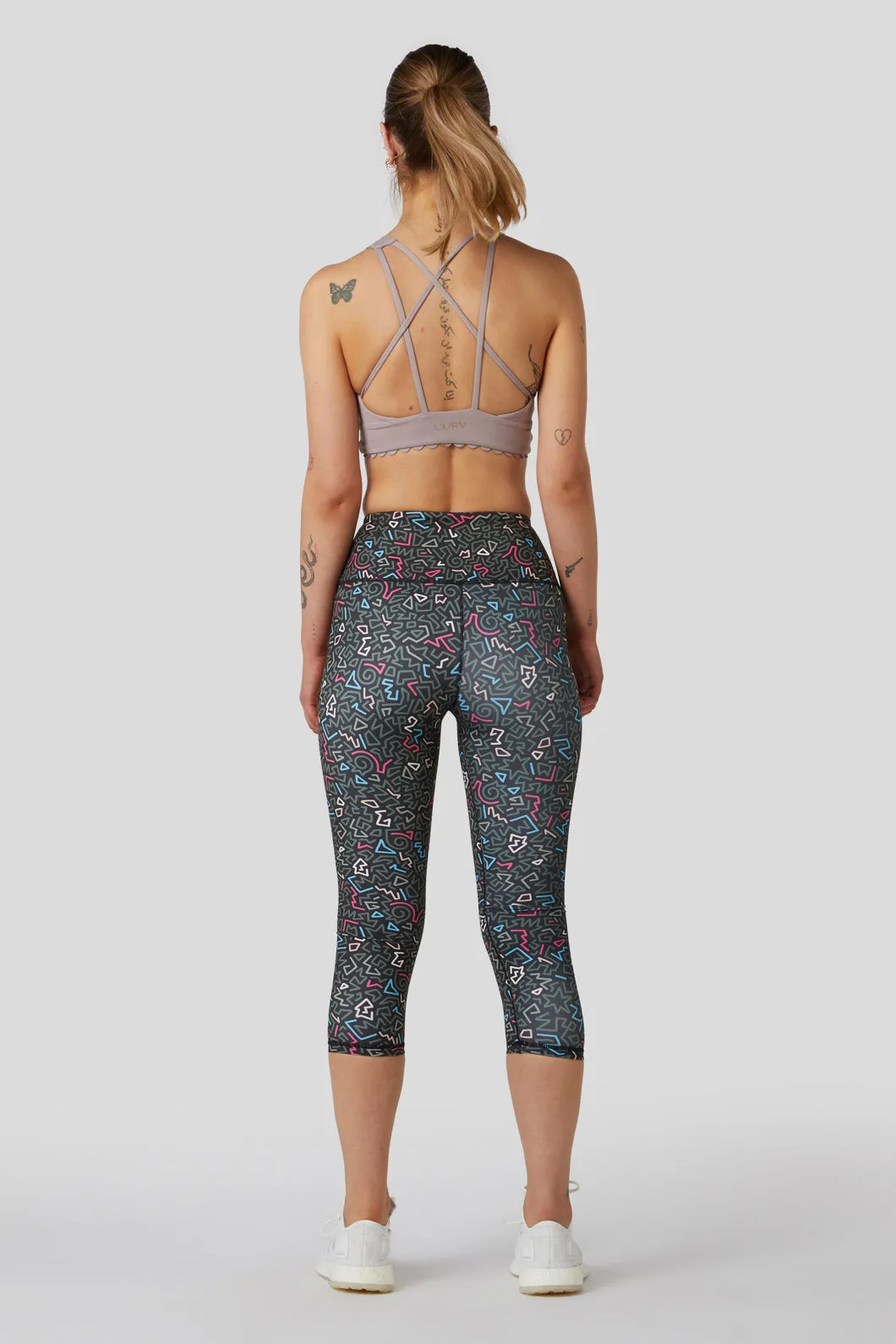 Twisting Printed 3/4 Legging