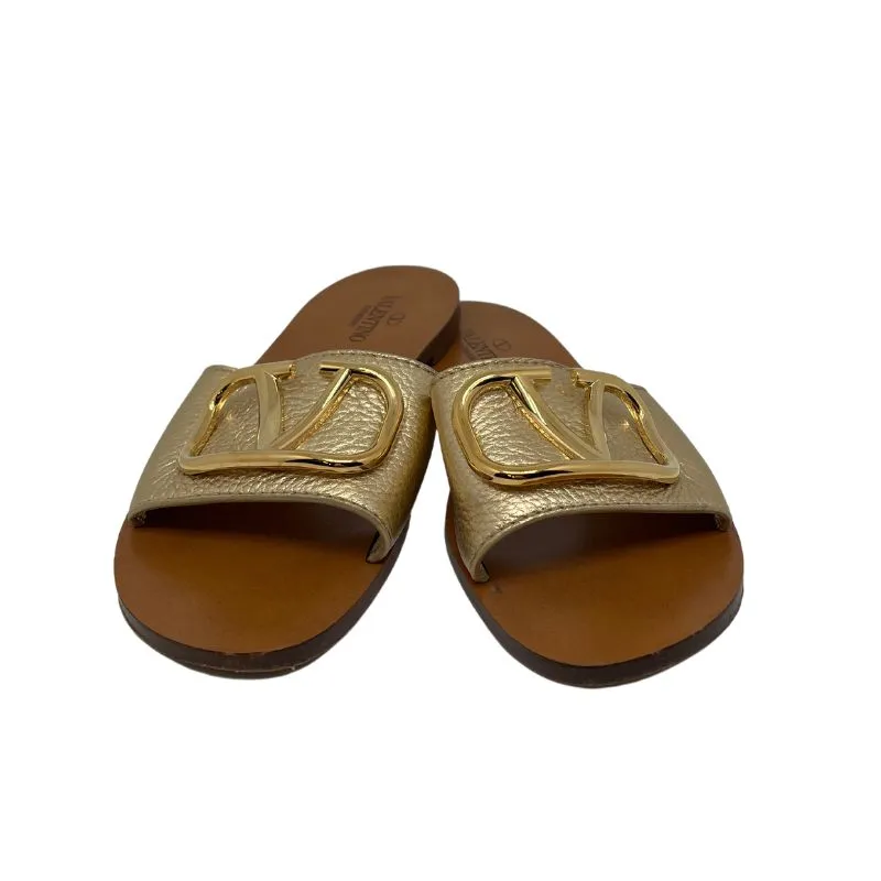 Valentino Leather Slides