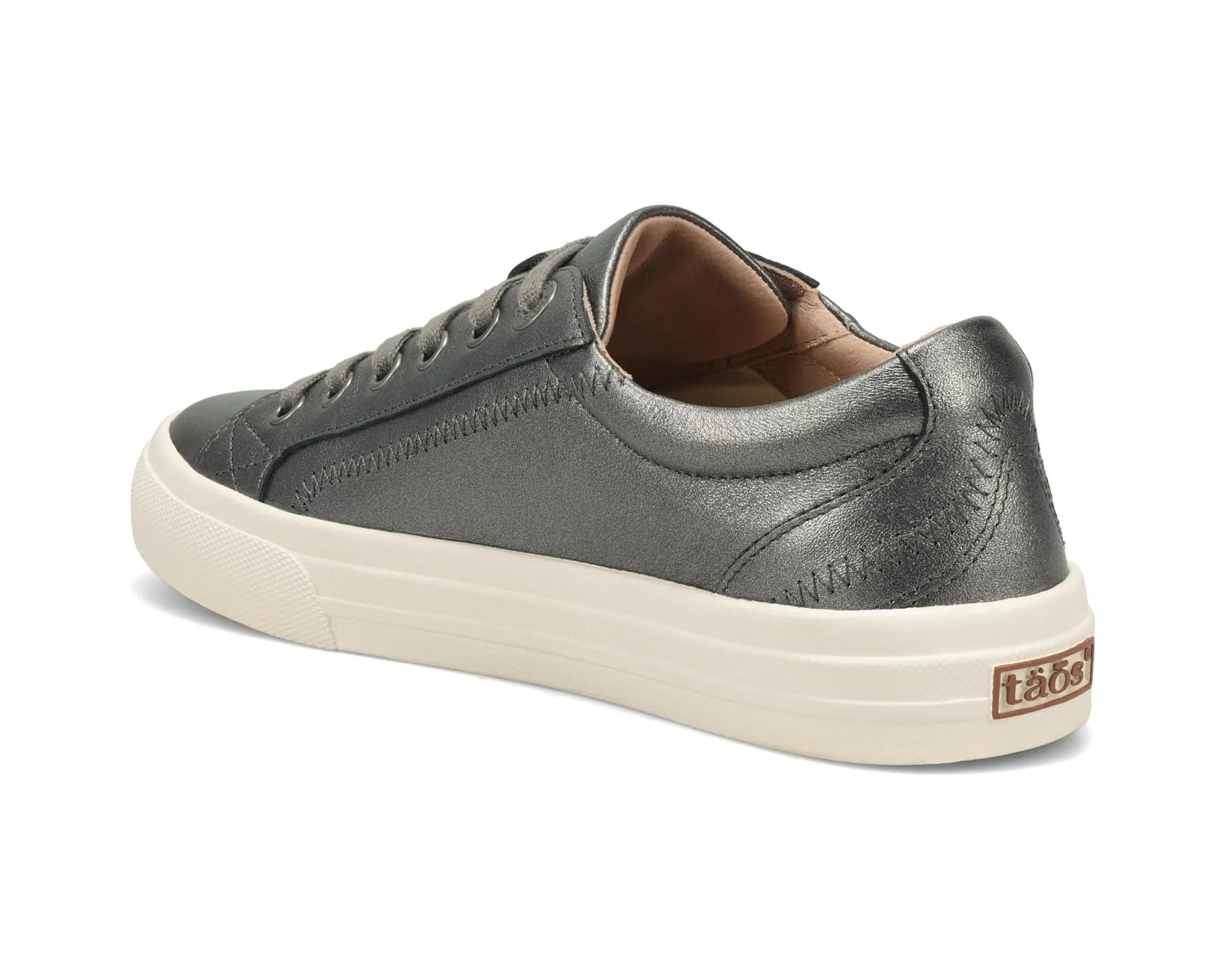 WOMEN'S TAOS PLIM SOUL LUX SNEAKER | PEWTER LEATHER