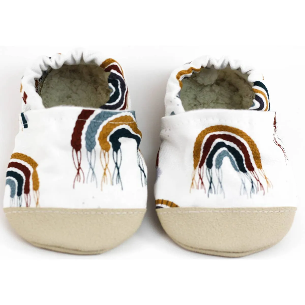 Yeti Moccs - Non-Slip Earthtone Rainbow Baby Moccs